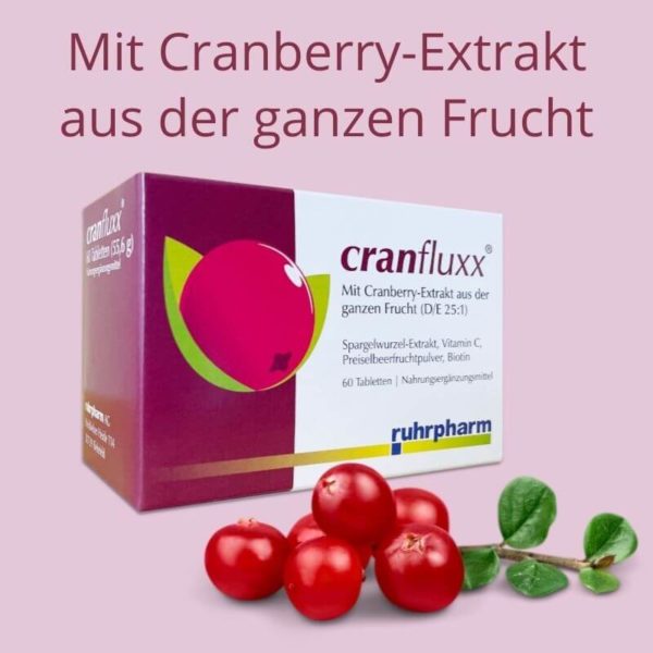 Packung cranfluxx mit Cranberries